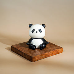 Black & White Playful Panda Figurine Set of 5