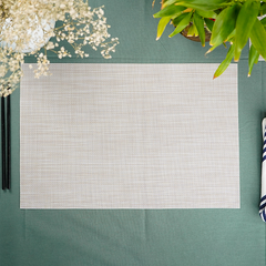 Beige Solid Table Mats | Set of 2,4,6