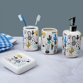 Cactus Bathroom Set - Kids Themed Bath Accessories