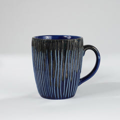 Striking Lines Blue Mug