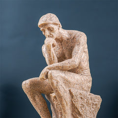 Natural Stone Finish Thinking Man Sculpture
