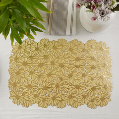 Metallic Gold Large Tablemats | Set of 2,6