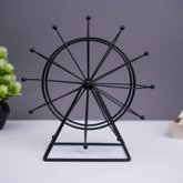 Black Metal Ferris Wheel Decorative Accent
