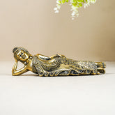 Sleeping Buddha Statue in Gold