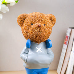 Brown Textured Teddy Bear Figurine