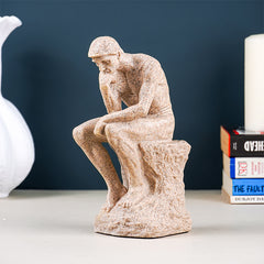 Natural Stone Finish Thinking Man Sculpture