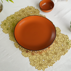 Metallic Gold Large Tablemats | Set of 2,6