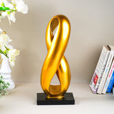 Gold Infinity Loop Sculpture