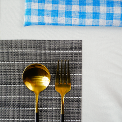 Grey Tableware Placemat Set | Set of 2,4,6