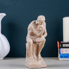 Natural Stone Finish Thinking Man Sculpture