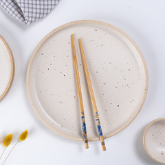 Speckled Beige Ceramic Dinner Set – Set of 18