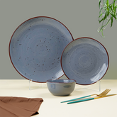 Pebble Grey Ceramic Dinner Set (Set of 3)