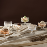 Clear Crystal Dessert Cups Set of 6