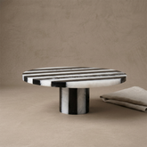 Modern Monochrome Striped Cake Stand