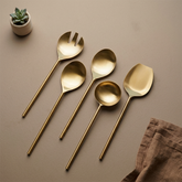 Premium Gold Serving Utensil Set of 5
