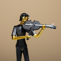 Modern Violinist Abstract Sculpture