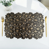 Elegant Black & Gold Table Mat - Set of 2 & 6