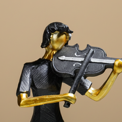 Modern Violinist Abstract Sculpture