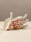Handcrafted Ceramic Dip Bowl Set with Red Heart Design