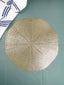 Golden Designer Table Mats | Set of 2,6