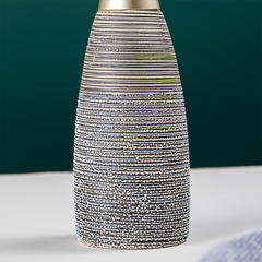 Modern Black & Gold Ceramic Soap Dispenser