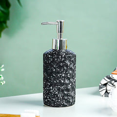 Black and White Speckled Ceramic Bathroom Set of 3