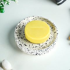 White and Black Speckled Ceramic Bathroom Set of 3