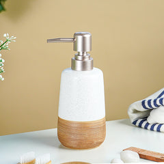 Speckled White Ceramic Bathroom Set of 4