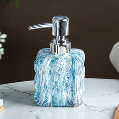 Blue Ocean Swirl Ceramic Soap Dispenser