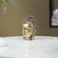 Mini Golden Buddha Head Statue