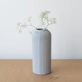 Grey Ceramic Long Flower Vase