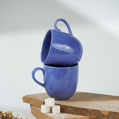 Speckled Blue Ceramic Mug