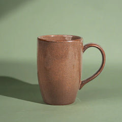 Brown Speckled Ceramic Mug with Tall Design
