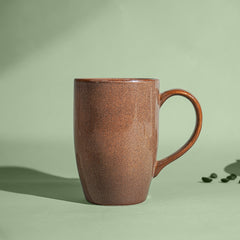 Brown Speckled Ceramic Mug with Tall Design