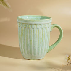 Light Green Handcrafted Ceramic Coffee Mug