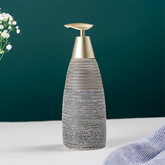 Modern Black & Gold Ceramic Soap Dispenser