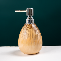 Amber Gold Drip Ceramic Bathroom Set of 4