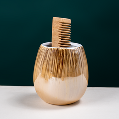 Amber Gold Drip Ceramic Bathroom Set of 4