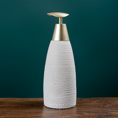 White Textured Ceramic Bathroom Set of 4