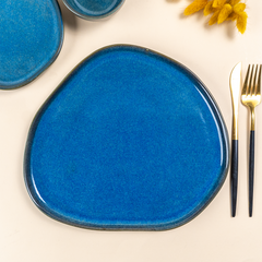 Midnight Blue Ceramic Dinnerware - Set of 3 Pcs