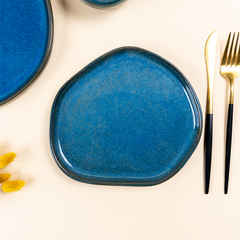 Midnight Blue Ceramic Dinnerware - Set of 3 Pcs