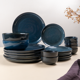 Deep Indigo Ceramic Dinner Set of 20