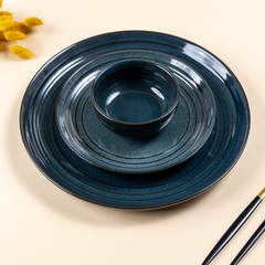 Deep Indigo Ceramic Dinner Set of 20