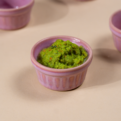 Solid Pink Color Dip Bowls with Design