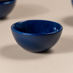 Deep Indigo Ceramic Dipping Bowls