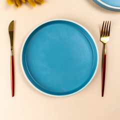 Modern Round Side Plate with Contrast Rim
