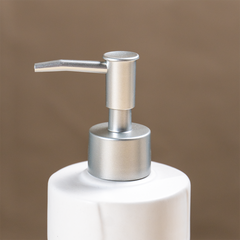 Minimalist White Ceramic Soap Dispenser