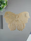 Gold Butterfly Cutout Table Mat with Intricate Floral Detailing - The Golden Theory