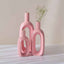 Pink Oval Shaped Ceramic Flower Vase | Set of 3