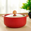 Red Ceramic Casserole - The Golden Theory